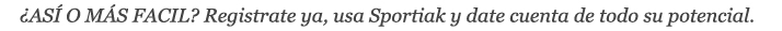 Registrate Sportiak